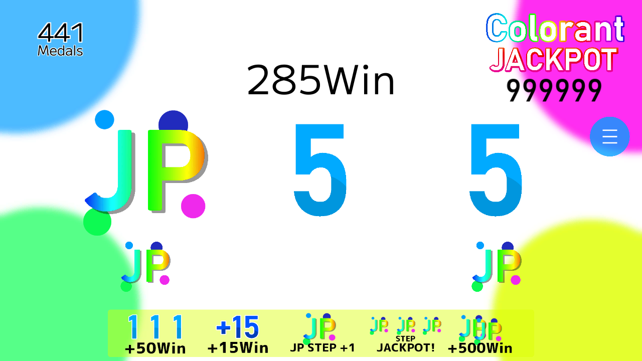 Colorant Echo ColorantJACKPOTCHANCEの様子